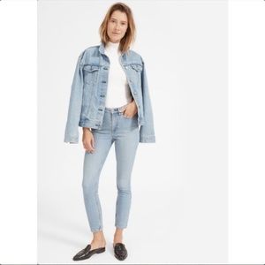 NWT Everlane High Rise Skinny Jeans in Light Blue Wash, Size 28